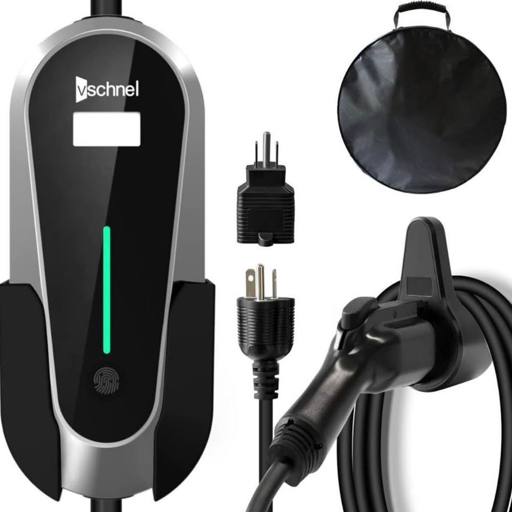 NEW IN BOX Level 1-2 EV Charger 16A 110-240V 17ft Portable EV Charger w/ Adapter